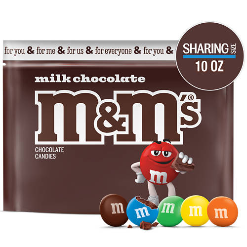 M&M's Chocolate Candy Sharing Size, 10 oz Bag